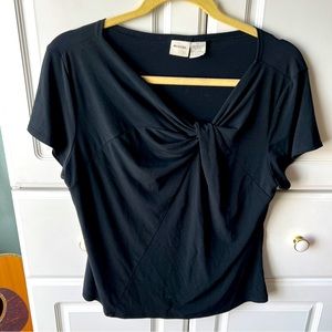 Vintage Merona Black Knot Top